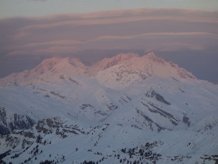 Le Mont Blanc rose bonbon...