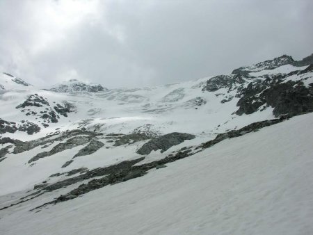 La zone centrale du glacier du Génépy