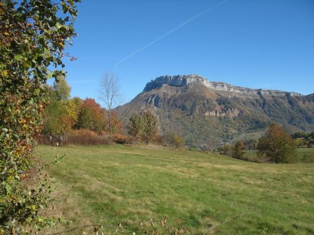 Mont Margeriaz (1.845 m) vu du Col de la Doriaz