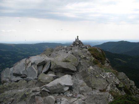 Cairn au sommet du Puy Griou