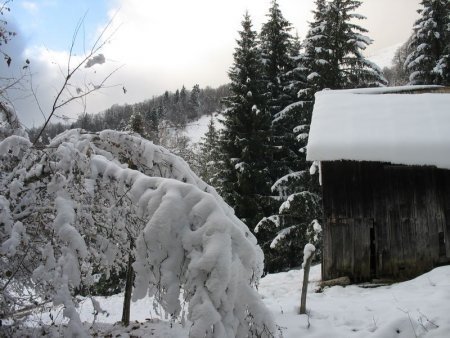Paysage d’hiver près du Chargieu