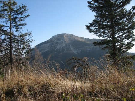 Chamechaude (2.082 m) vue du sentier de montée