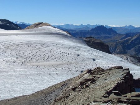 Glacier de la Roche Ferran et pointe du Dard