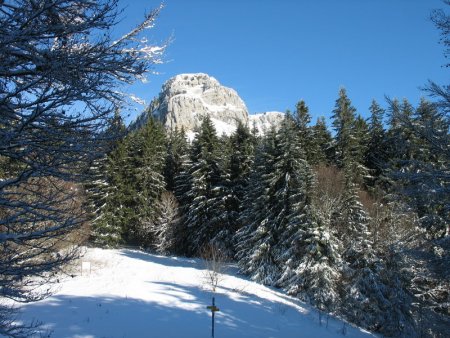 Mont Outheran (alt. 1.673 m)  vu depuis le Col du Grapillon