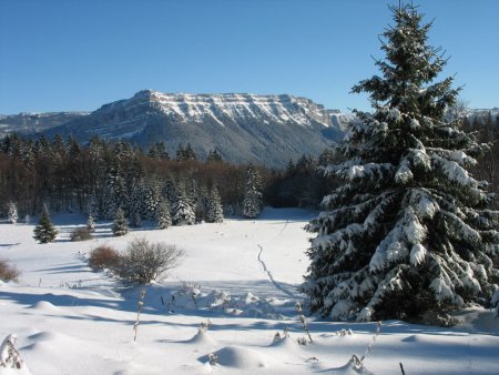 Le Pinet (alt. 1.867 m) vu depuis l’alpage