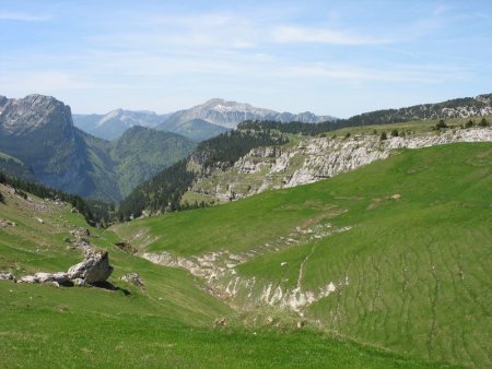 Vallon de Pratcel vu du Col de l’Alpe