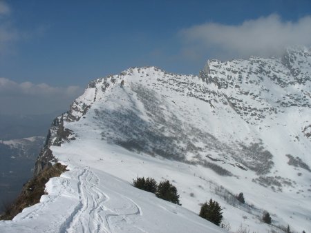 Le Col d’Arclusaz vu du Chapeau de Napoléon
