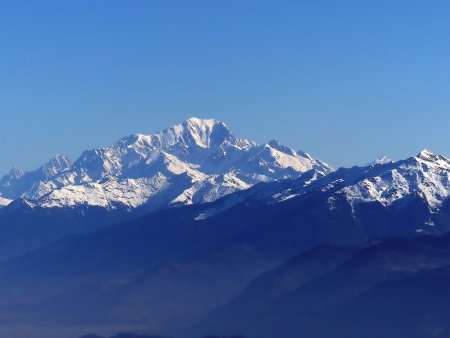 Mont Blanc au Zoom depuis le sommet