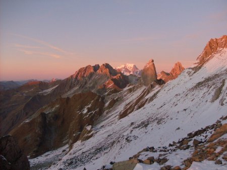 La Pierra Menta et le Mont Blanc