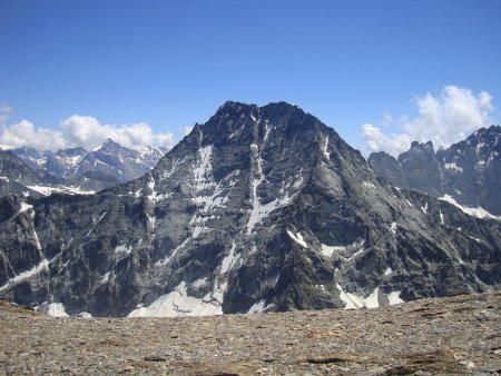 Le mont Gelé vu du sommet.