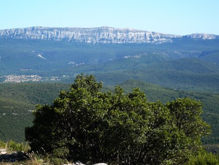 Nans-les-Pins et la Sainte-Baume depuis le sommet.