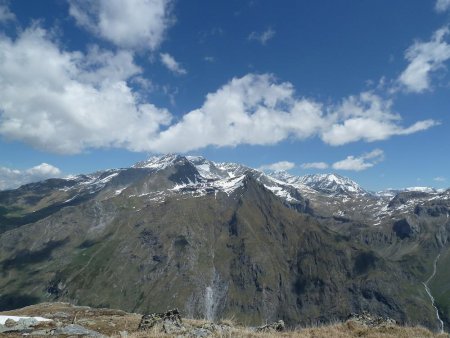La pointe des Chardes et les glaciers du sommet de Bellecôte