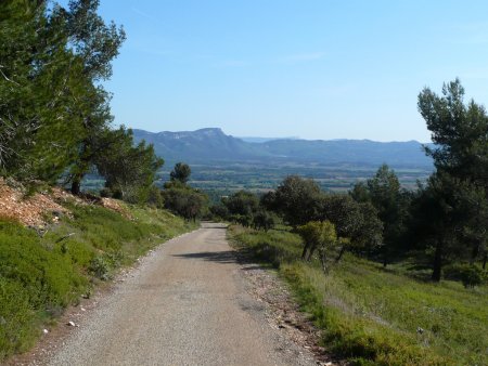 Le mont Olympe depuis les collines de Pourrières.