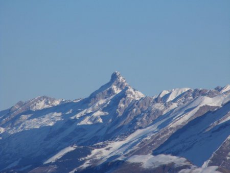 Zoom, la Pointe Percée (2750m) Aravis