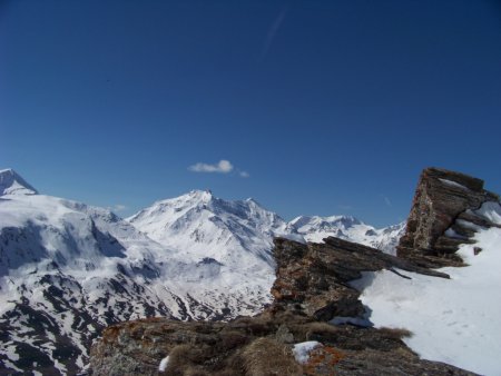 Au pas de la Beccia, vue sur le massif d’Ambin.