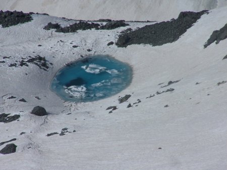 Lac glaciaire sur Pian Gias