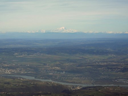 Le Rhône et le Mont Blanc.