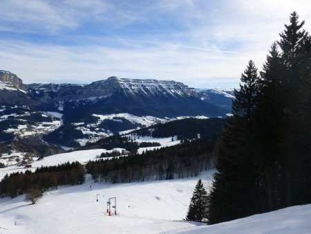 Les pistes de ski, le Pinet
