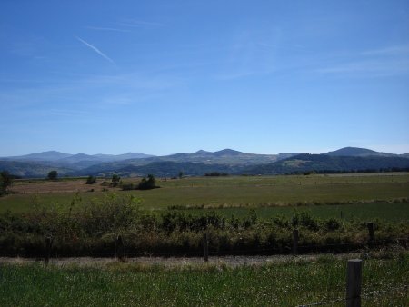 Panorama vers le mont Mézenc.