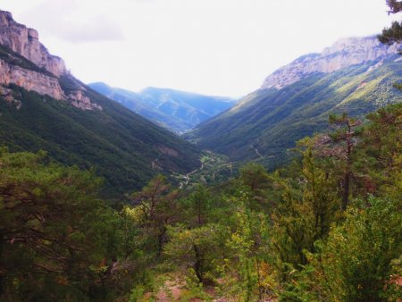 La Vallée d’Archiane, vue du Sentier de Découverte.