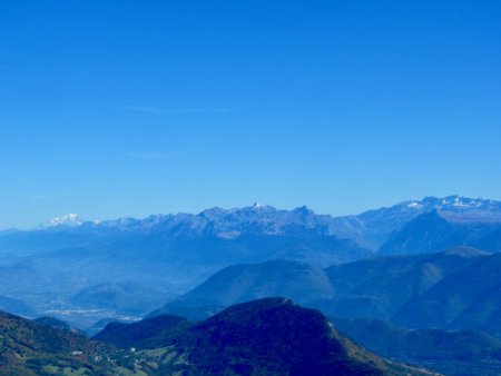 Vue sur Mont Blanc, Belledonne et Grandes Rousses