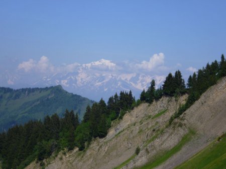 Le Mont Blanc vu du col du Drizon