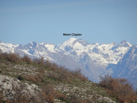 Vue de la Colle (Point le plus élevé de la randonnée) : Mont Clapier