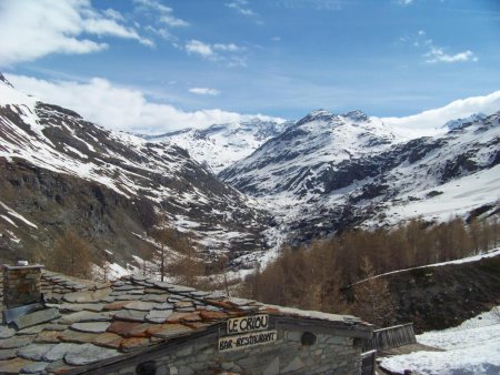 La haute vallée de l’arc vue depuis le chalet du Criou.