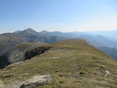 Au sommet du Pic Nord, vue vers le Nord (Pic de l’Estanyo)
