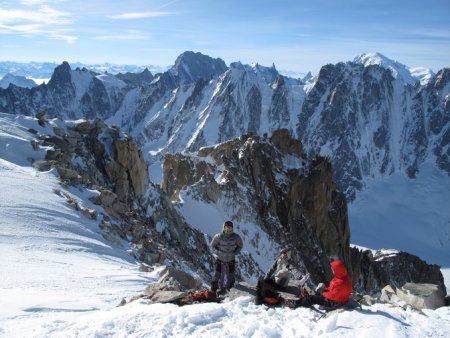 Panorama du Triolet au Mont Blanc