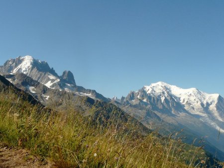 Verte, Drus, Mont Blanc.