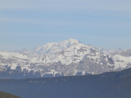 Le Trélod et le Mont Blanc.