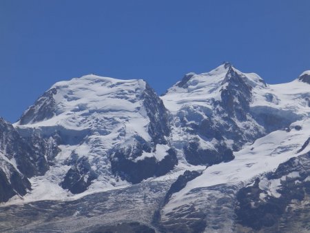 Mont Blanc du Tacul, Mont Maudit.