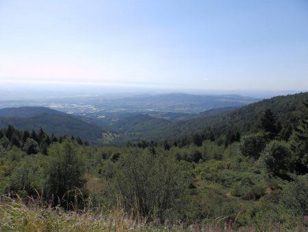 La vallée du Rhône vue du Col du Gratteau.