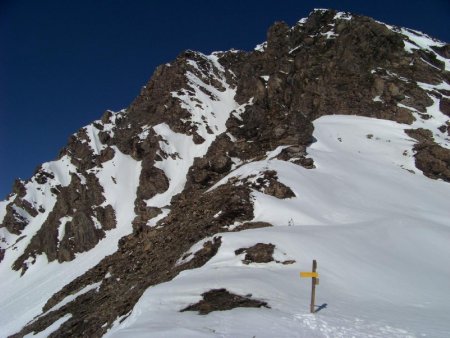 Arête E du Signal du Petit Mont Cenis, depuis le Pas de la Beccia.