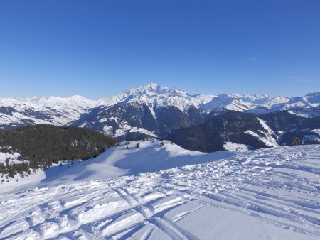 Le Mont Blanc vu de la Côte 2000.