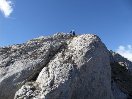 «Escalade» facile pour rejoindre le sommet du Pic Montclair.