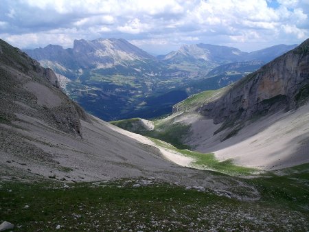 Vallon du Mas, Montagne de Faraut et Col du Noyer.