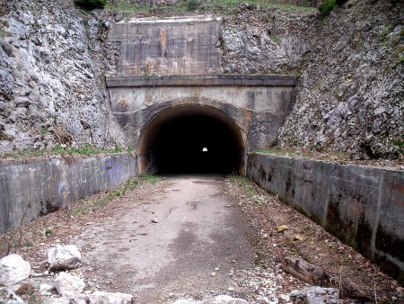 Tunnel du Mortier, entrée sud versant Autrans