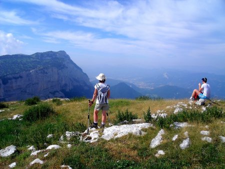 Du sommet, regard sur la Vallée de la Drôme